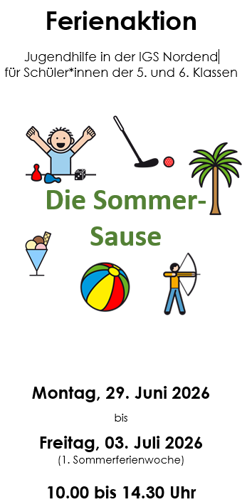 Ein Bild mit viele Metacom Symbolen. Ein Kind das jubelt, ein Bogenschütze, ein bunter Ball, ein Eisbecher, eine Palme, ein Minigrolfschläger
